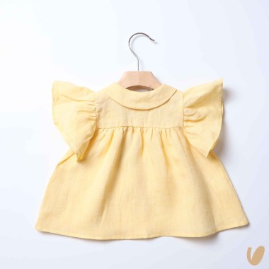 Blusa in puro lino Gonna e Shorts