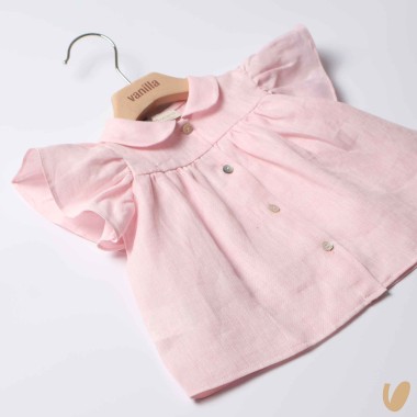 Blusa in puro lino Gonna e Shorts
