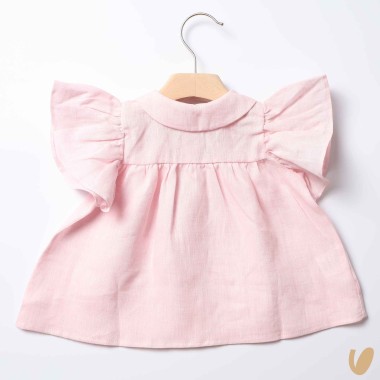 Blusa in puro lino Gonna e Shorts