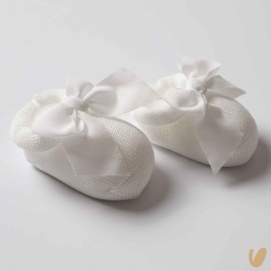 Scarpette in filo fiocco chiffon Cappello e Babbucce