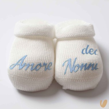 Scarpette in filo amore dei nonni Cappello e Babbucce