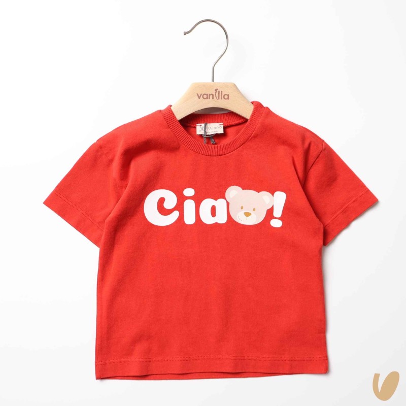 T-shirt "Ciao" con orsetto T-Shirt e Camicia