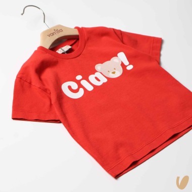 T-shirt "Ciao" con orsetto T-Shirt e Camicia