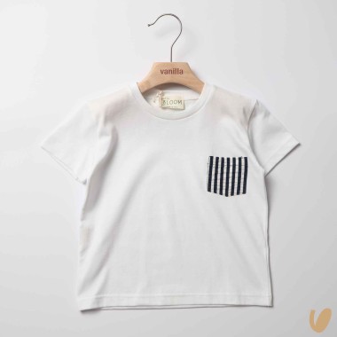 T-shirt con tasca righe T-Shirt e Polo