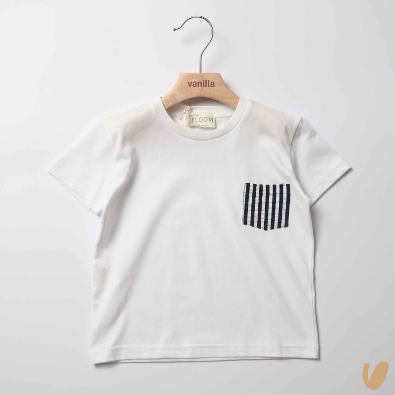 T-shirt con tasca righe T-Shirt e Polo