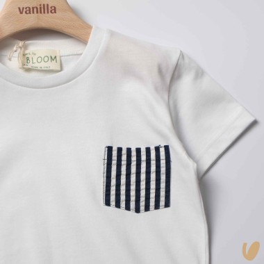 T-shirt con tasca righe T-Shirt e Polo