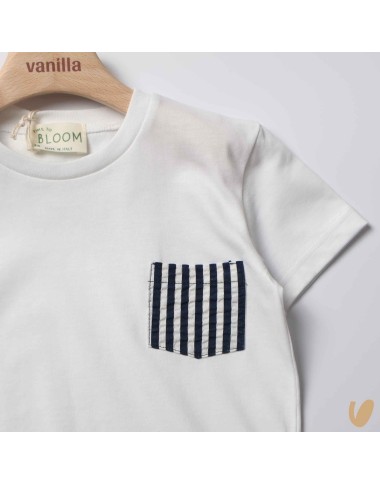 T-shirt with pocket rows