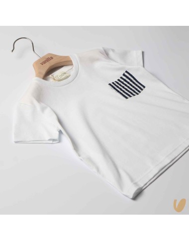 T-shirt with pocket rows