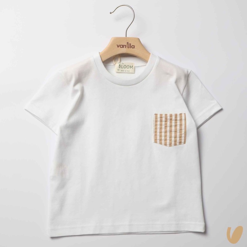 T-shirt con tasca righe T-Shirt e Polo