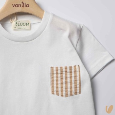 T-shirt con tasca righe T-Shirt e Polo