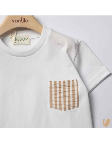 T-shirt with pocket rows