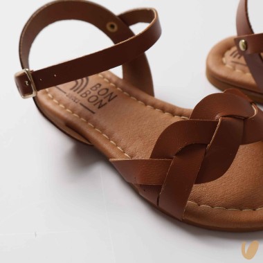 Sandali in pelle treccia Sandali 19/32