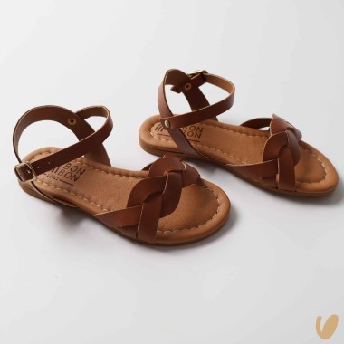 Sandali in pelle treccia Sandali 19/32
