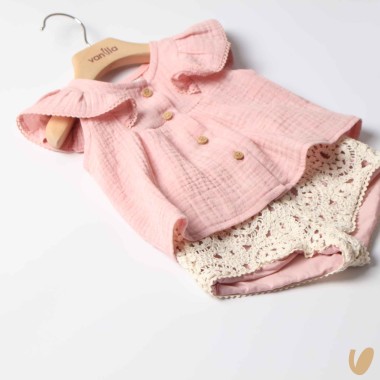 Camicia e short crochet Completo e Pagliaccetto