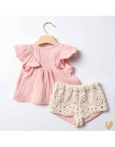 Camicia e short crochet Completo e Pagliaccetto
