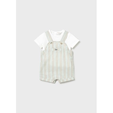 Completo maglia e salopette righe Completo e Pagliaccetto