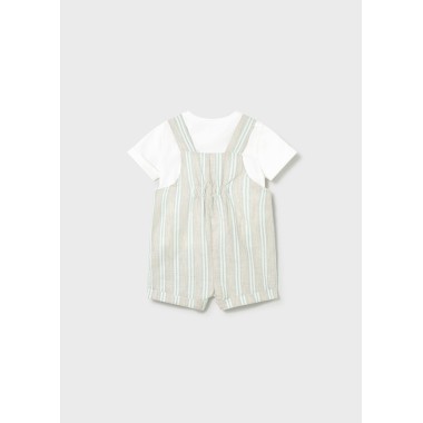 Completo maglia e salopette righe Completo e Pagliaccetto