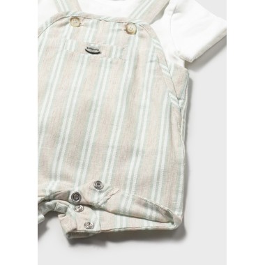 Completo maglia e salopette righe Completo e Pagliaccetto