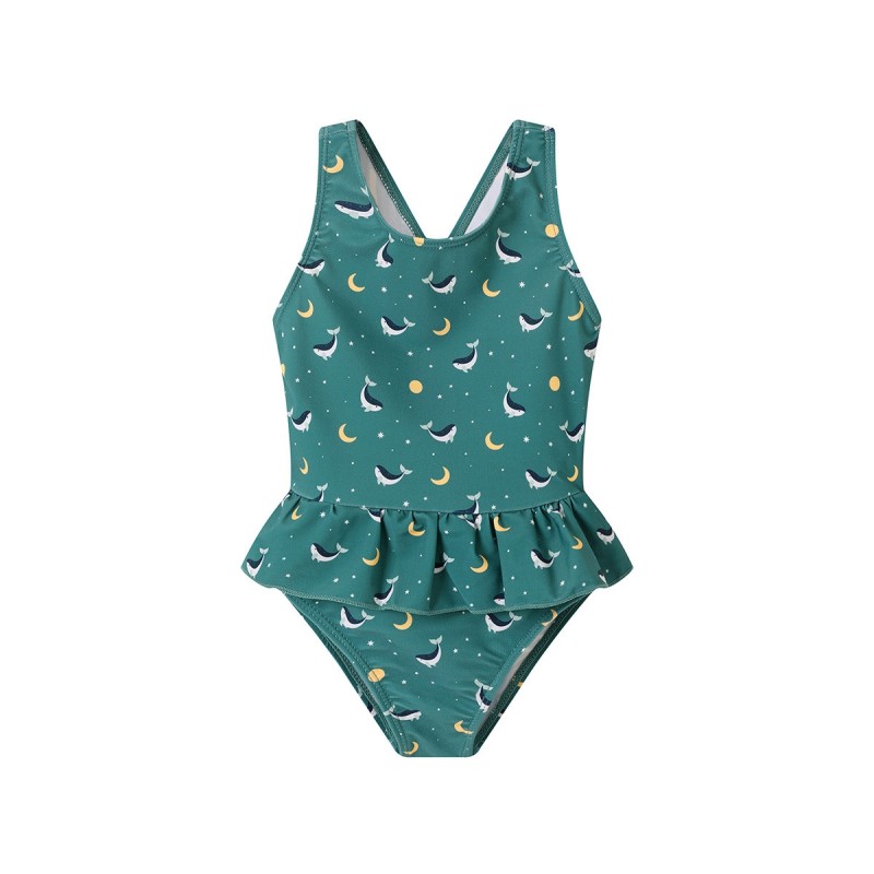 Costume intero balene verde Mare
