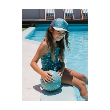 Costume intero balene verde Mare