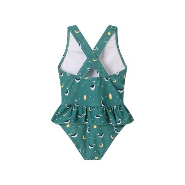 Costume intero balene verde Mare