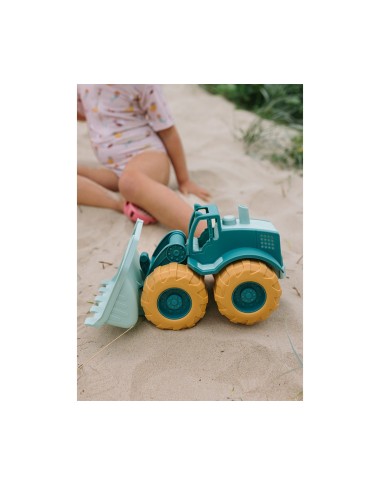 Green bulldozer