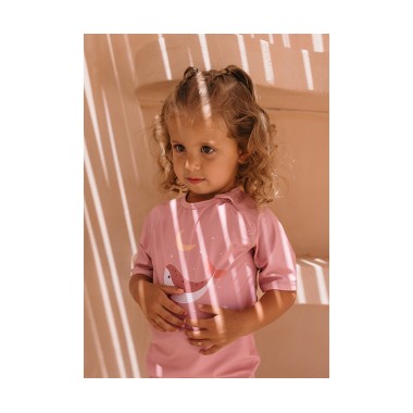 T-shirt nuoto protezione solare balena Neonata