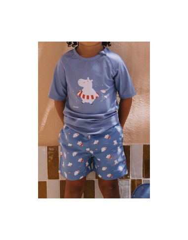 T-shirt nuoto protezione solare Hippo Neonata