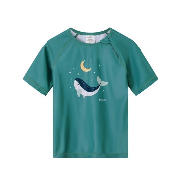 T-shirt nuoto protezione solare Balene Neonata