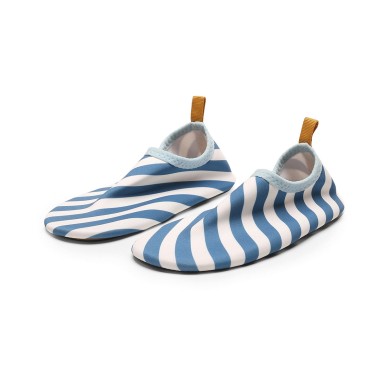 Scarpe nuoto microfibra righe Scarpe