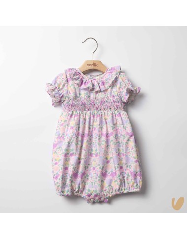 Pagliaccetto punto smock liberty Completo e Pagliaccetto