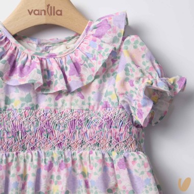 Pagliaccetto punto smock liberty Completo e Pagliaccetto