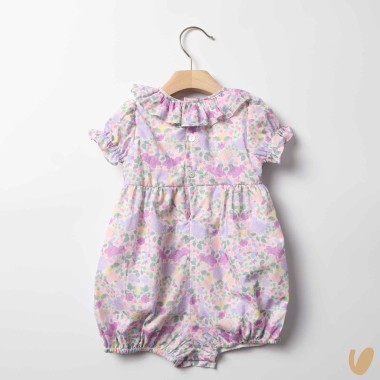 Pagliaccetto punto smock liberty Completo e Pagliaccetto