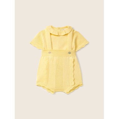 Maglia e salopette filo di cotone Completo e Pagliaccetto