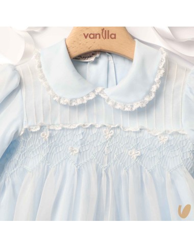Completo battesimo in organza di seta Battesimo