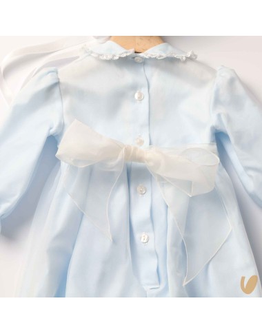 Completo battesimo in organza di seta Battesimo