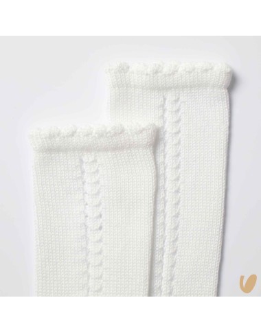 Long sock opened side thread
