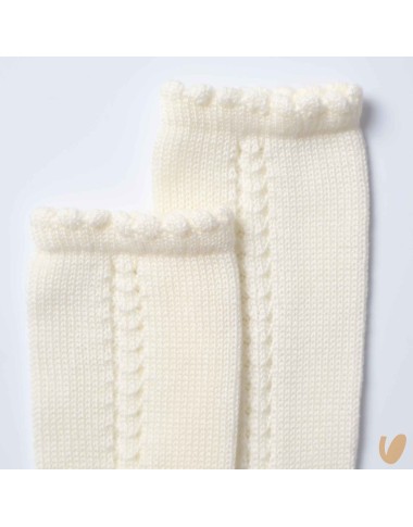 Long sock opened side thread