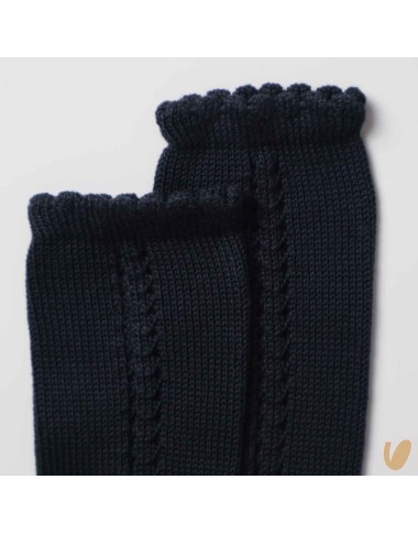 Long sock opened side thread