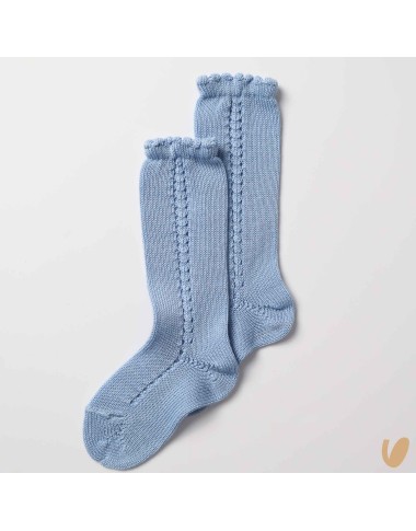 Long sock opened side thread