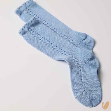 Calzino lungo traforato laterale filo Calzini Lunghi