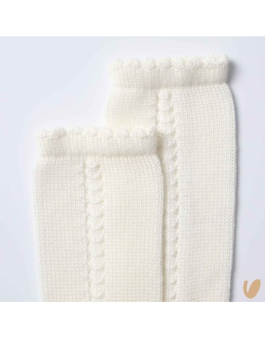 Long sock opened side thread