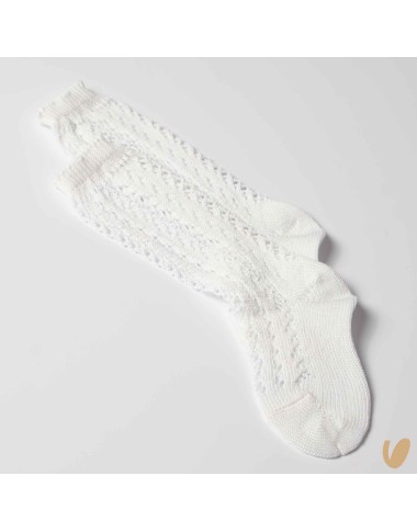 Long perforated socks