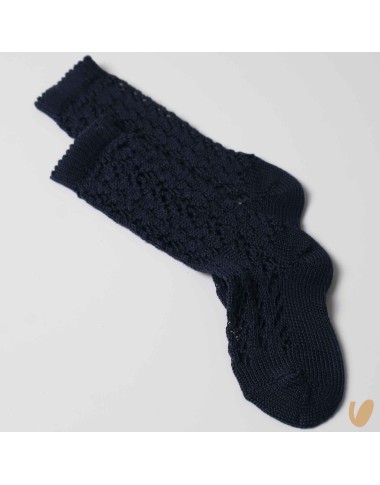 Long perforated socks