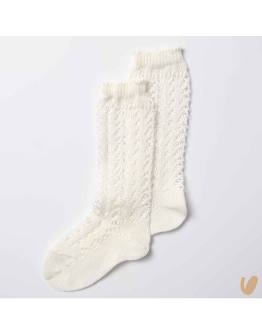 Long perforated socks