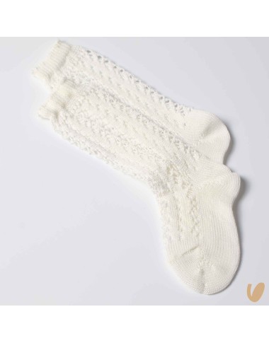Long perforated socks