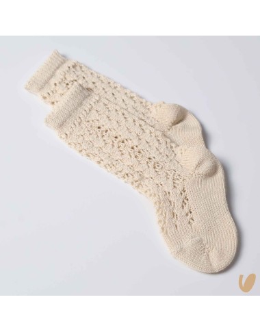 Long perforated socks