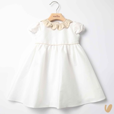 Abito in shantung collo fiore Abito e Tuta