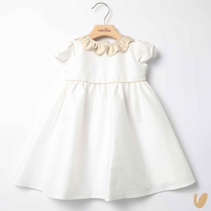 Abito in shantung collo fiore Abito e Tuta