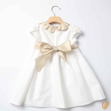 Abito in shantung collo fiore Abito e Tuta